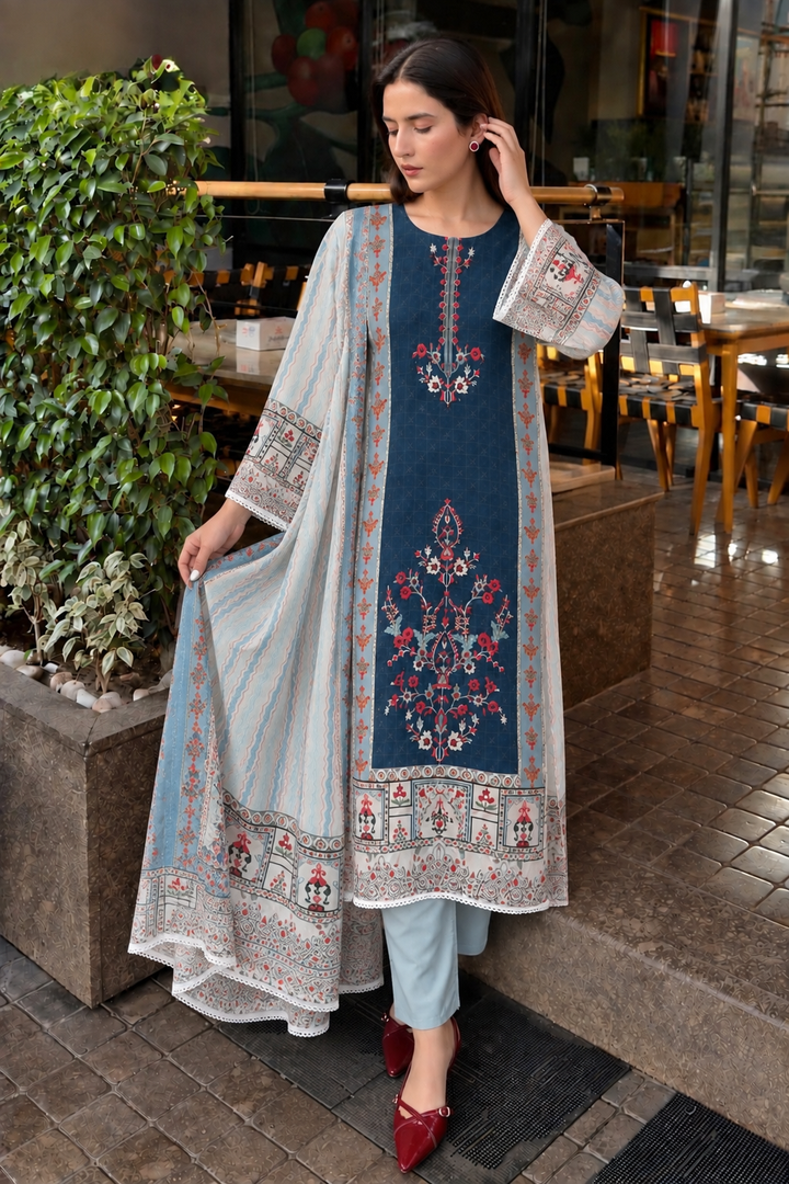 Cotton Embroidery Suits