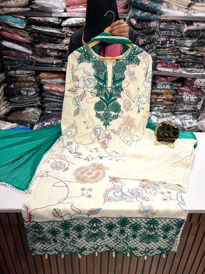 Pakistani cutwork suits 3135