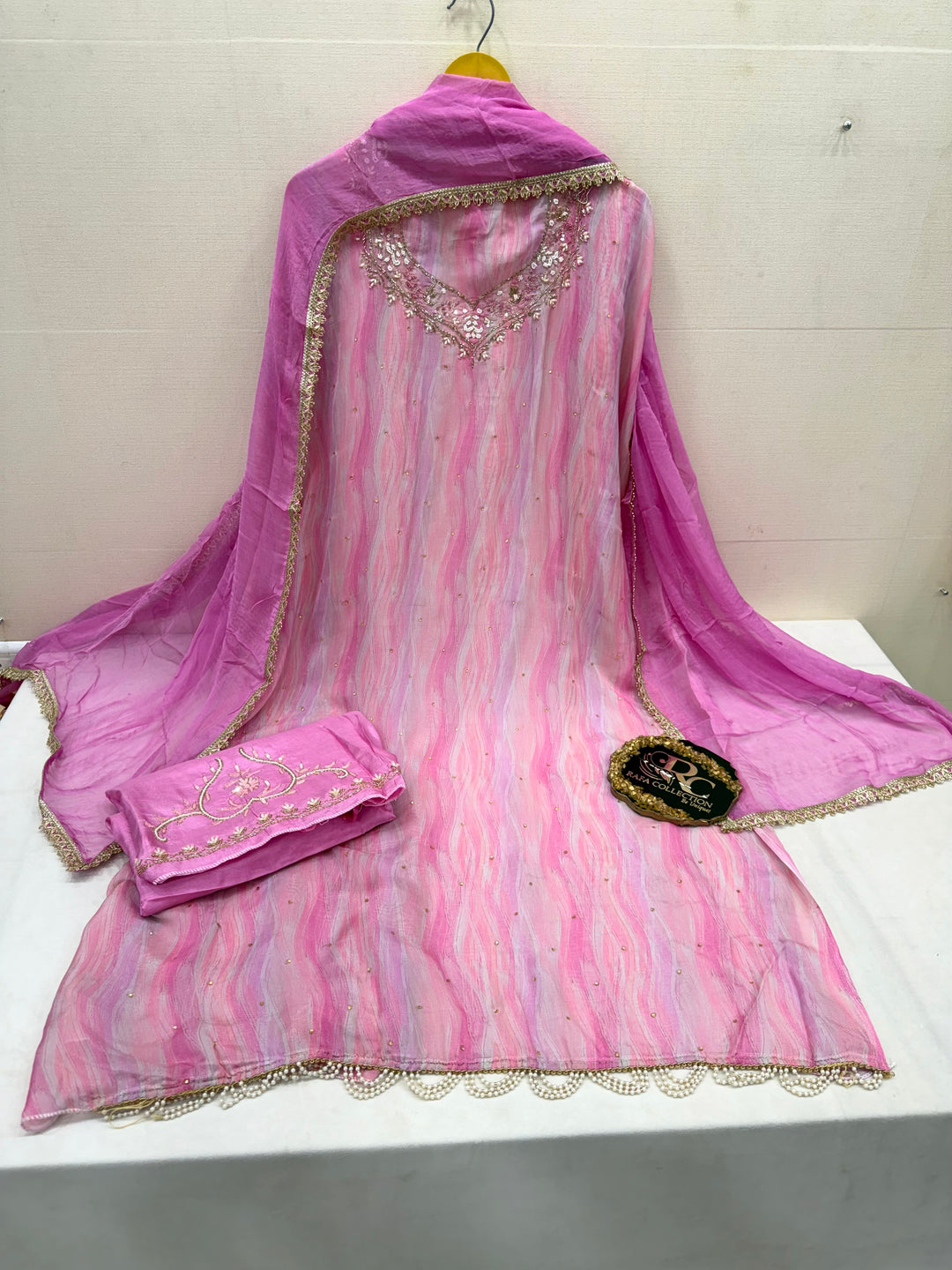 Organza unstitched suits