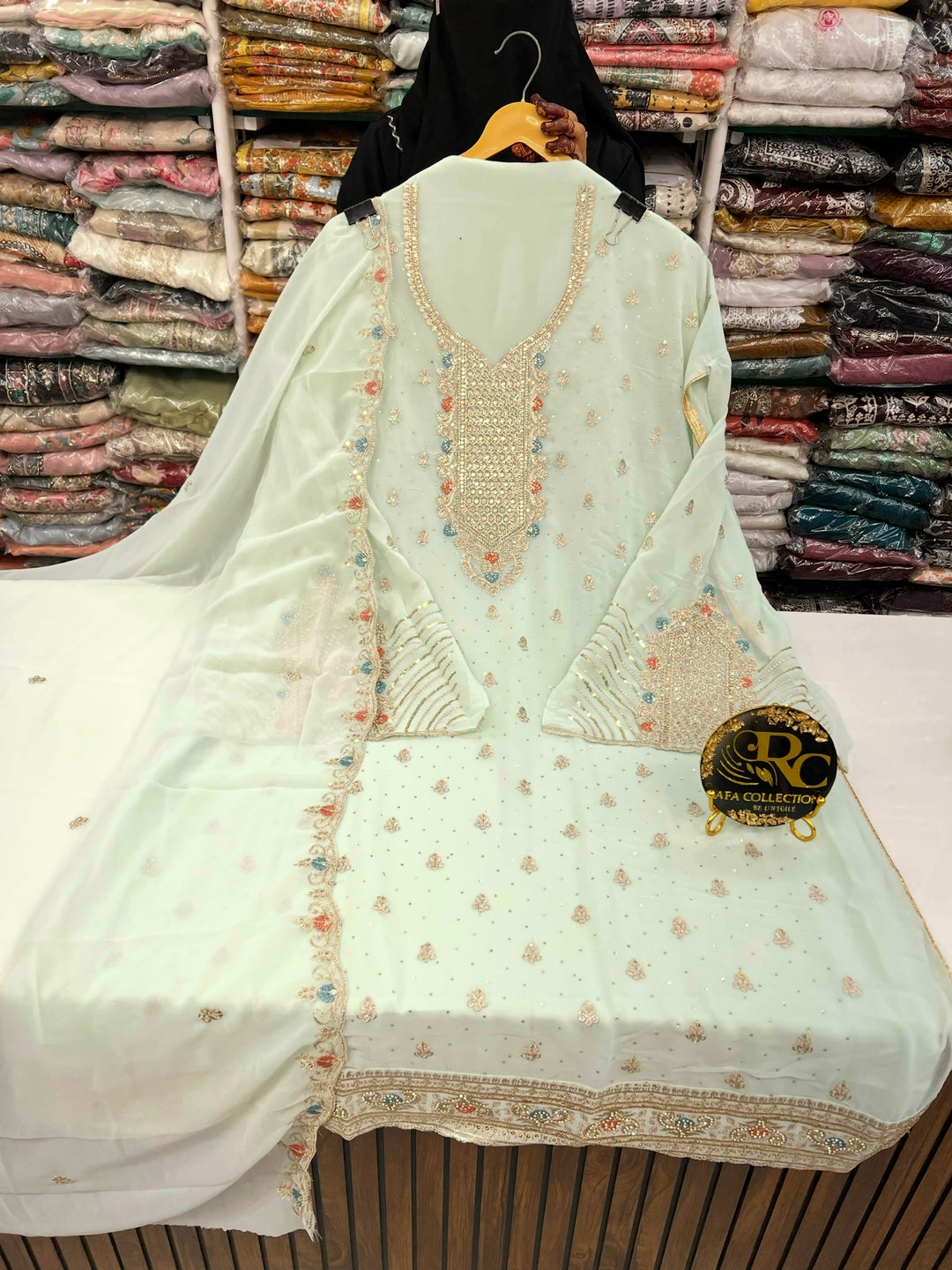 Georgette unstitched suits 1828516