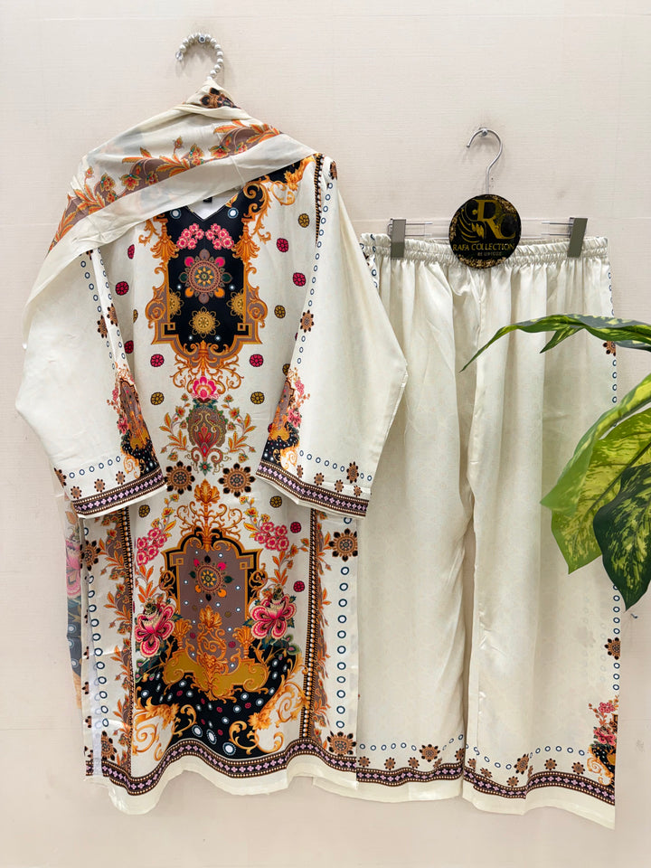 Satin Printed Suits