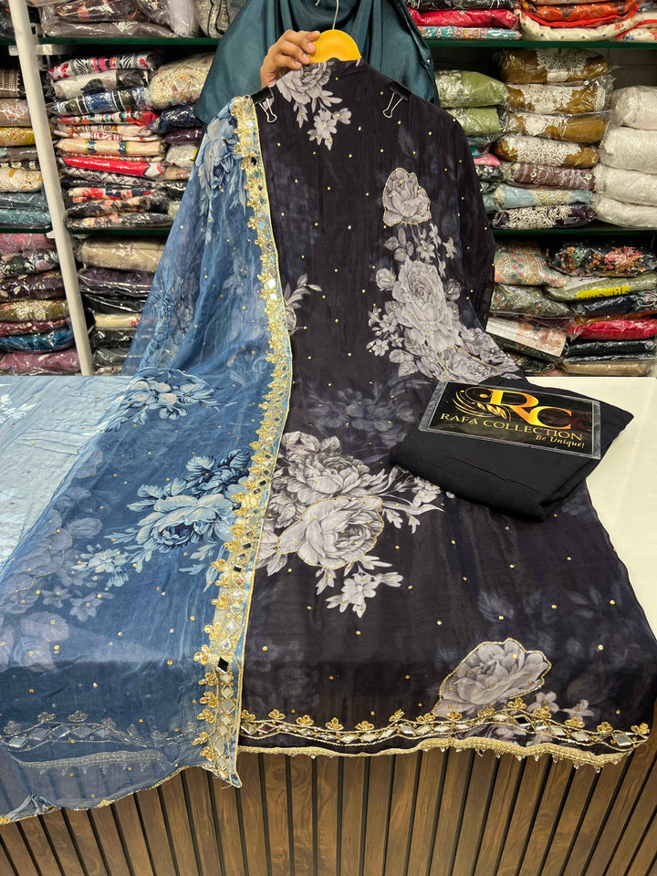 Organza Handwork Suit 2247