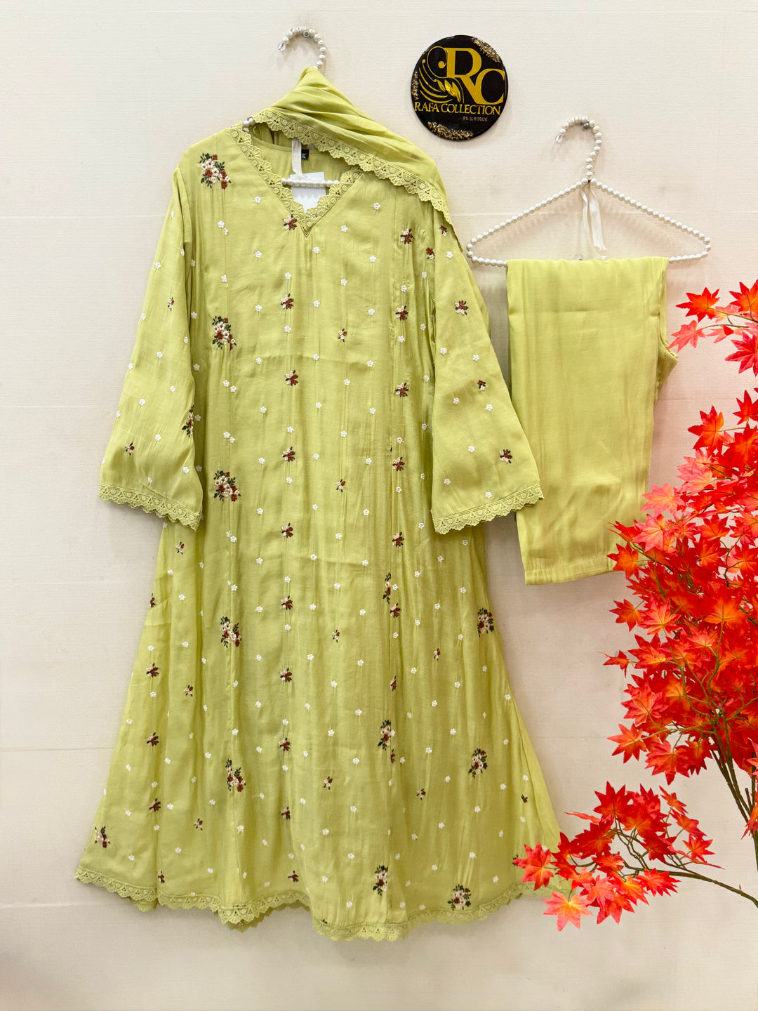 A-line chandheri Suits