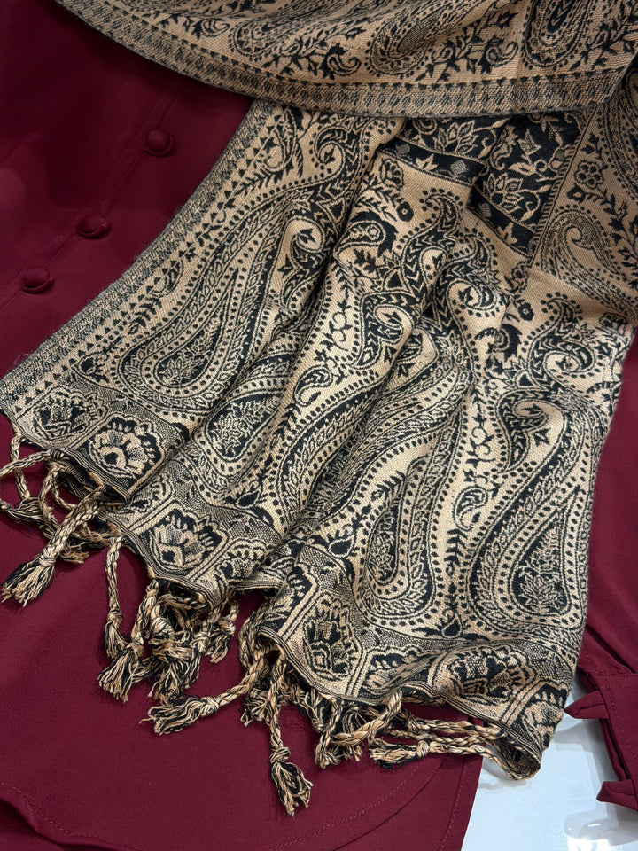 Pashmina shawl sets maroon