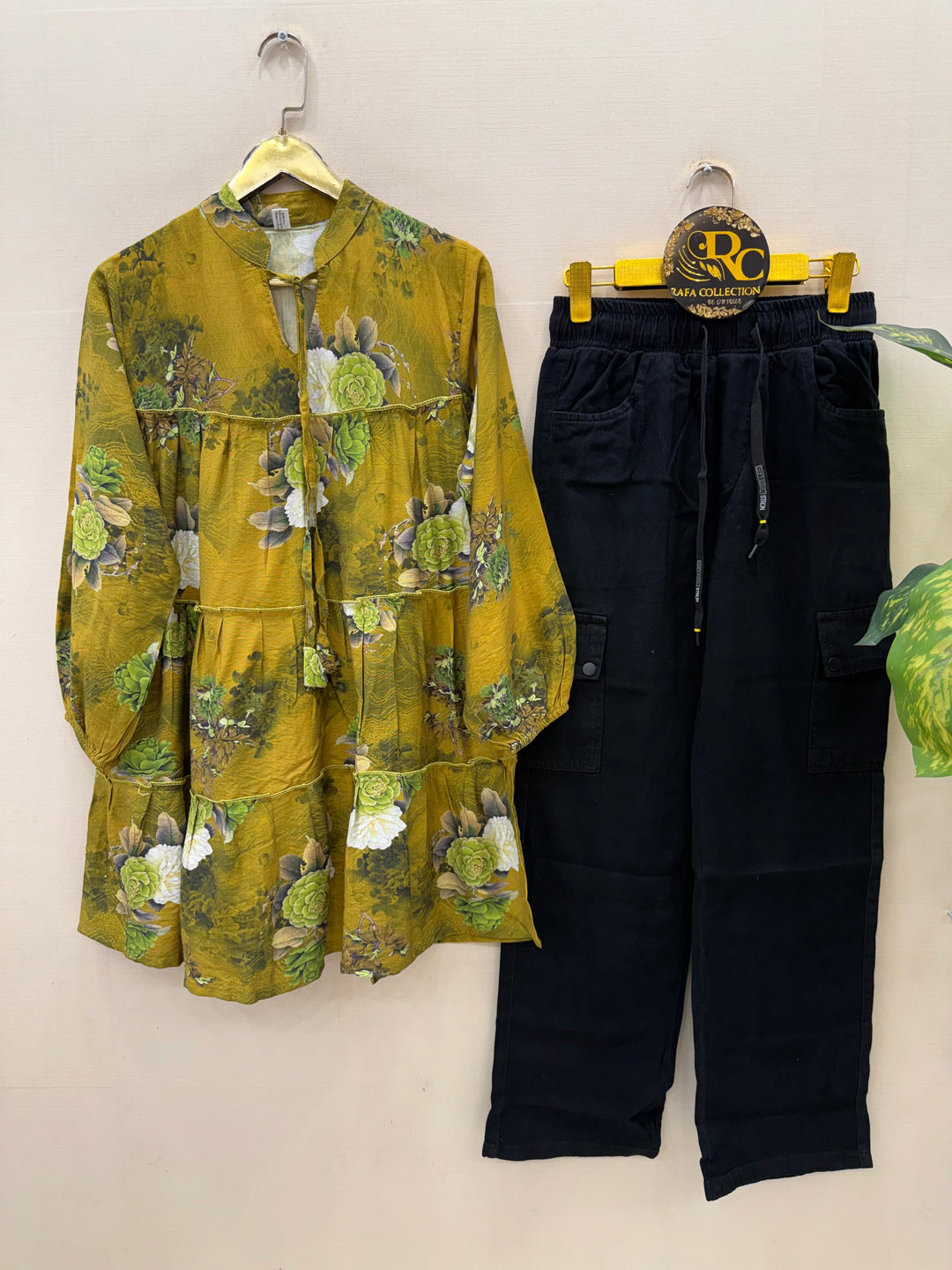 Korean denim cargo Sets