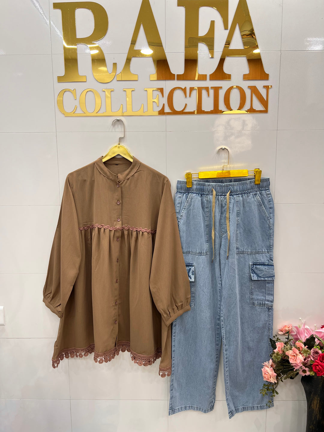 Korean denim cargo Sets 2797