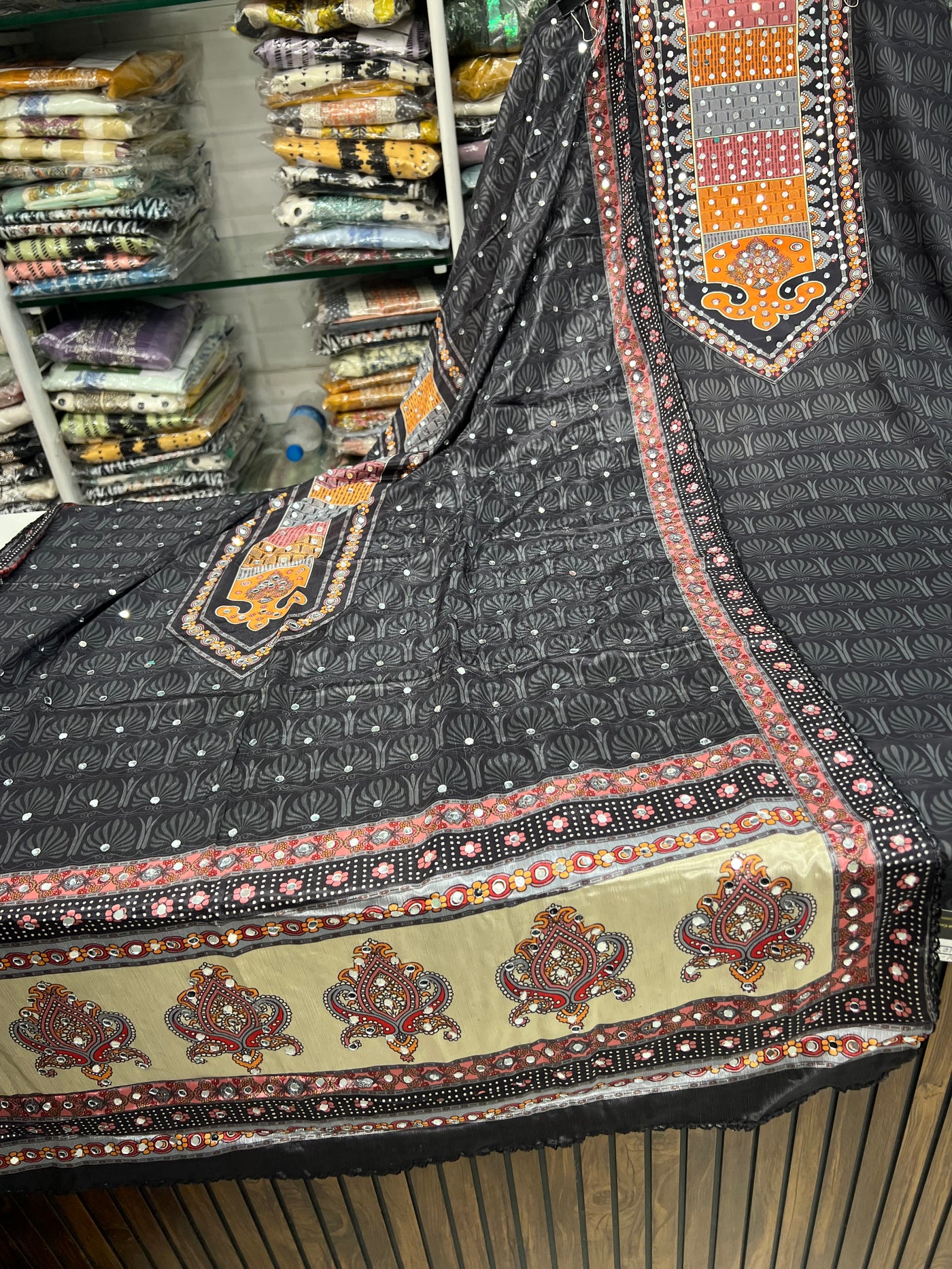 Mirrorwork unstitched suits 1280