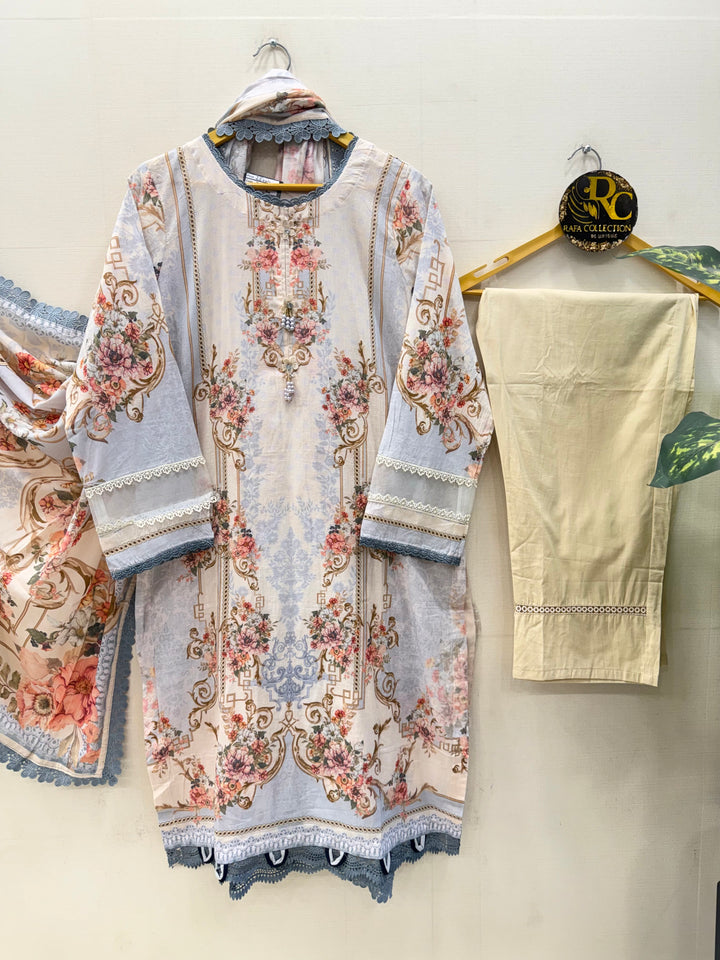 Mausummery Lawn embroidered suits