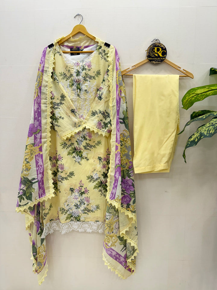 Cotton embroided suit 2941
