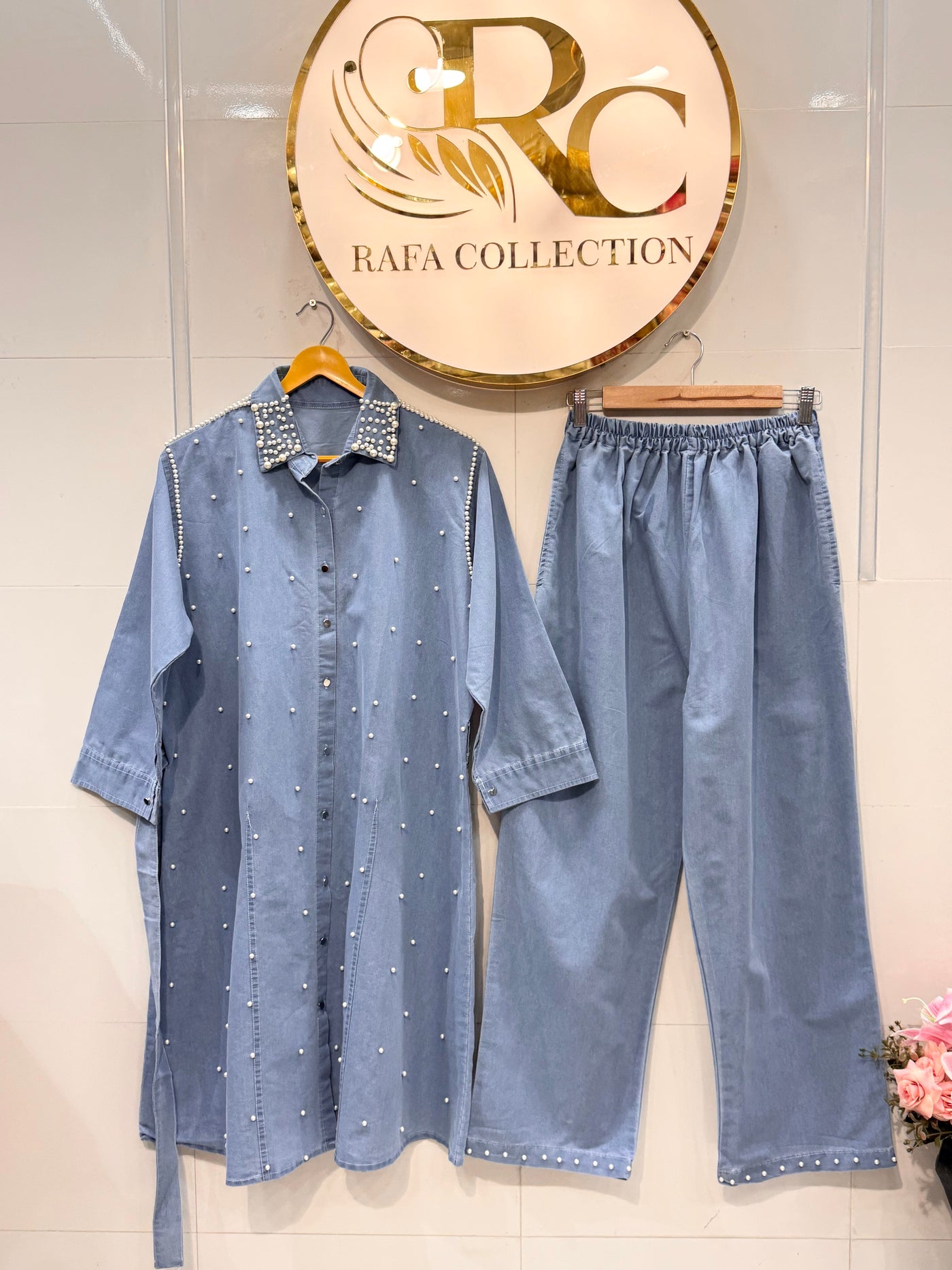 Denim long Co-ord sets 2344
