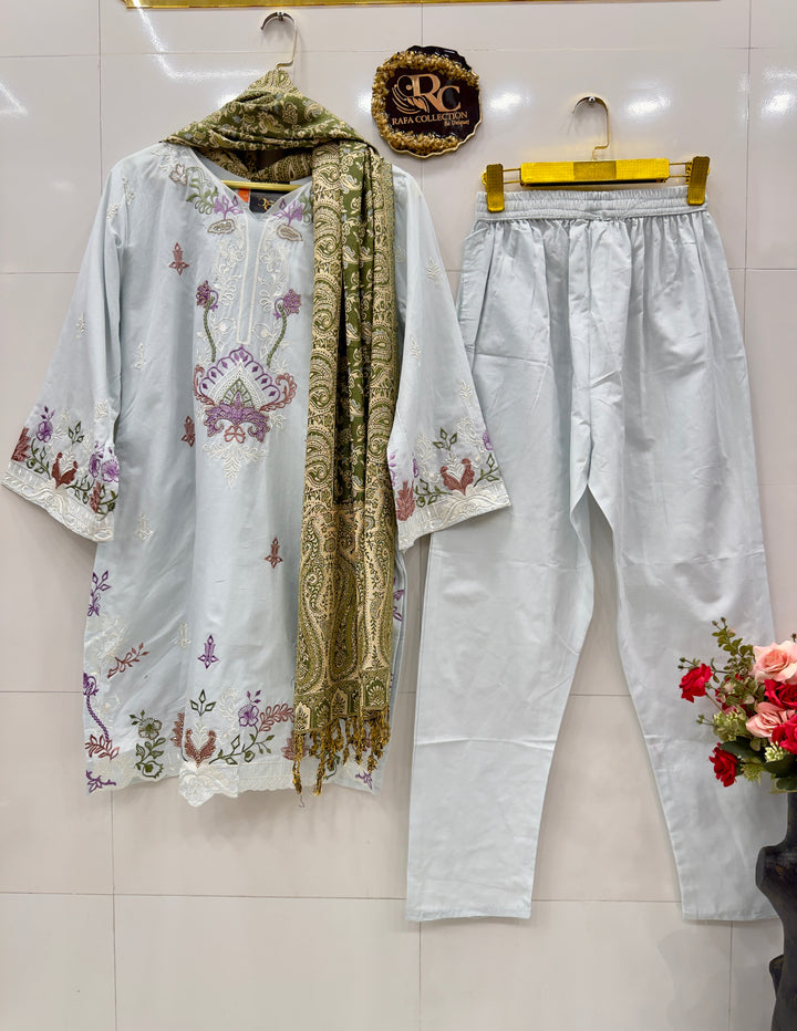 pashmina embroidered sets