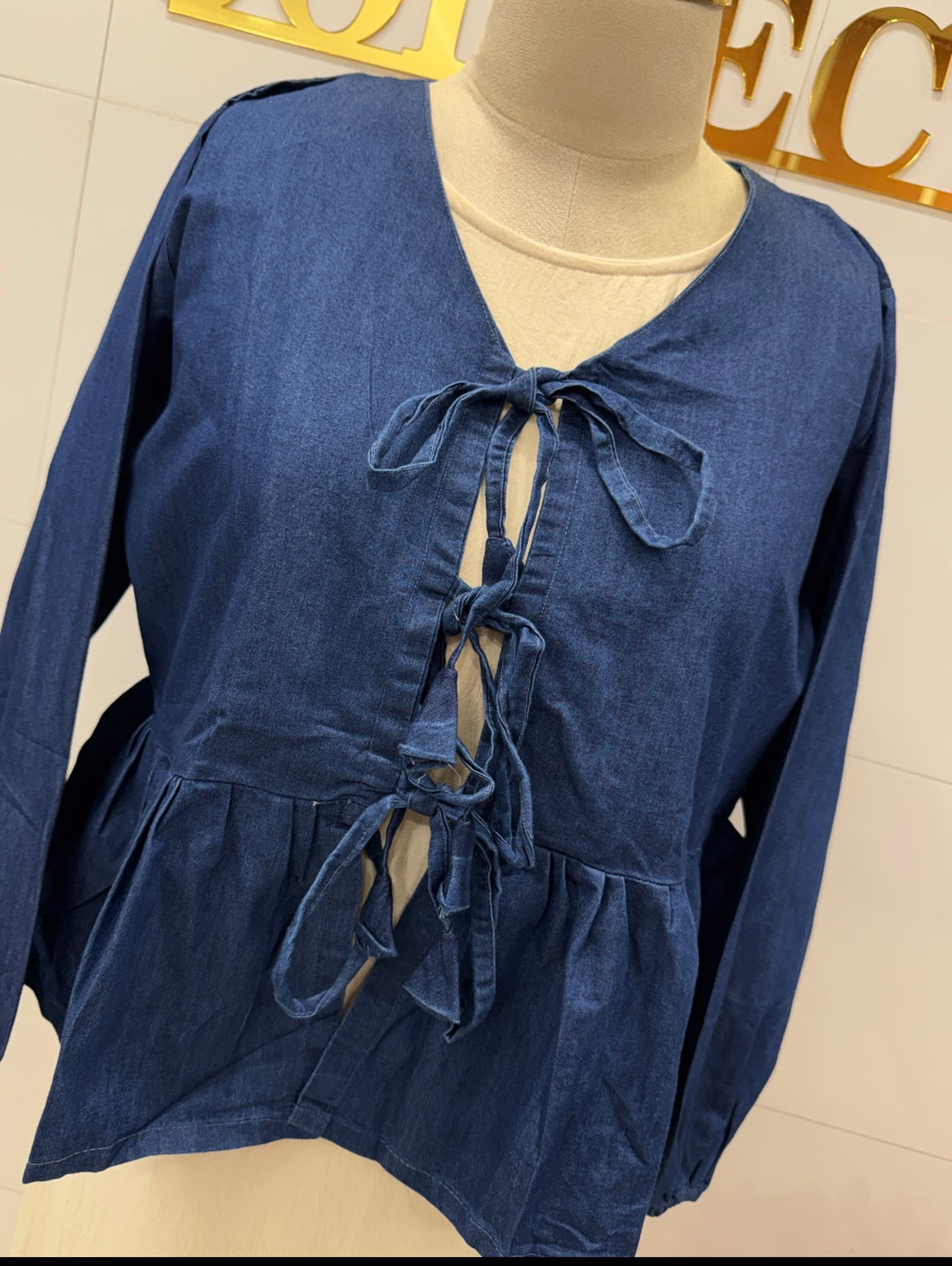 Denim 2 piece dresses