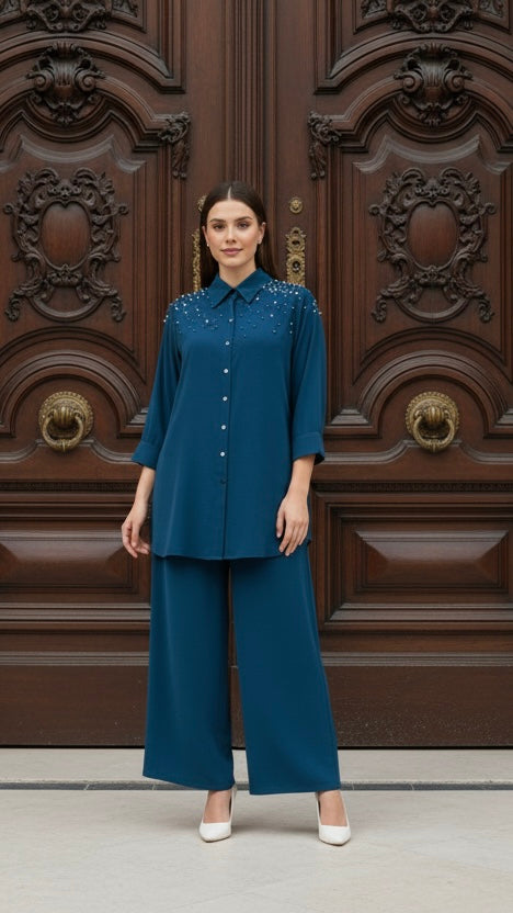 Imported pearl co-ord sets 2845