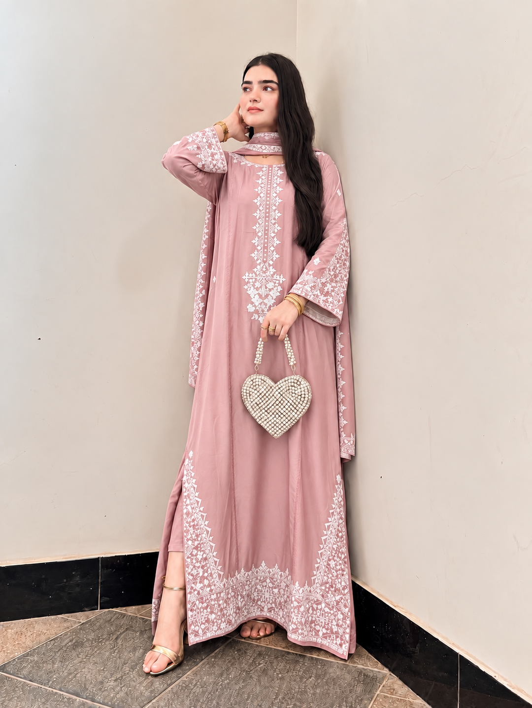 Embroidered Long Kaftan’s