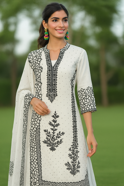 Afreen Embroidered Suit 1857