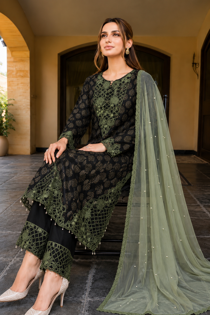 Pakistani cutwork suits