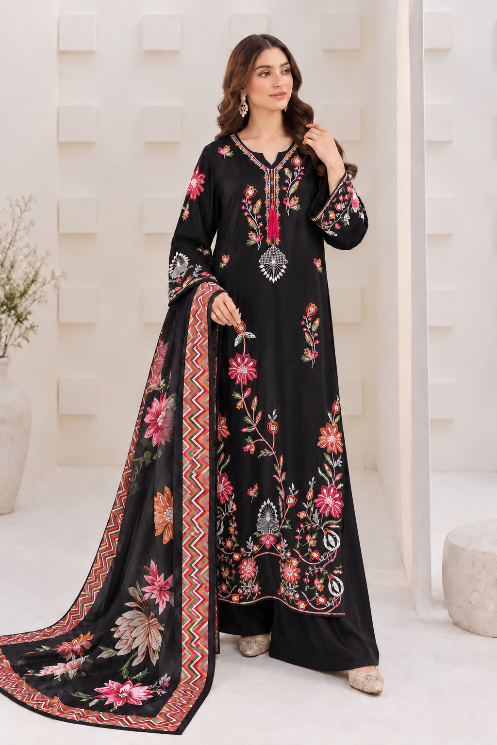 Embroidered Long Suits