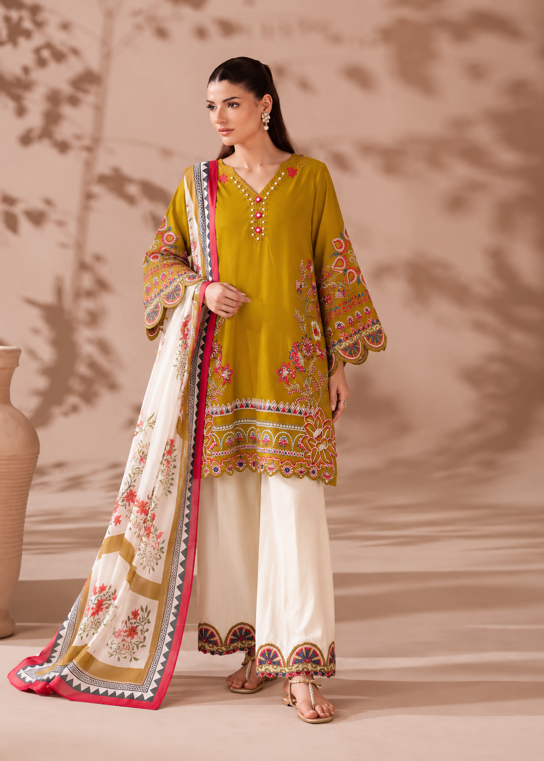 Cutwork Embroidered Co-ord