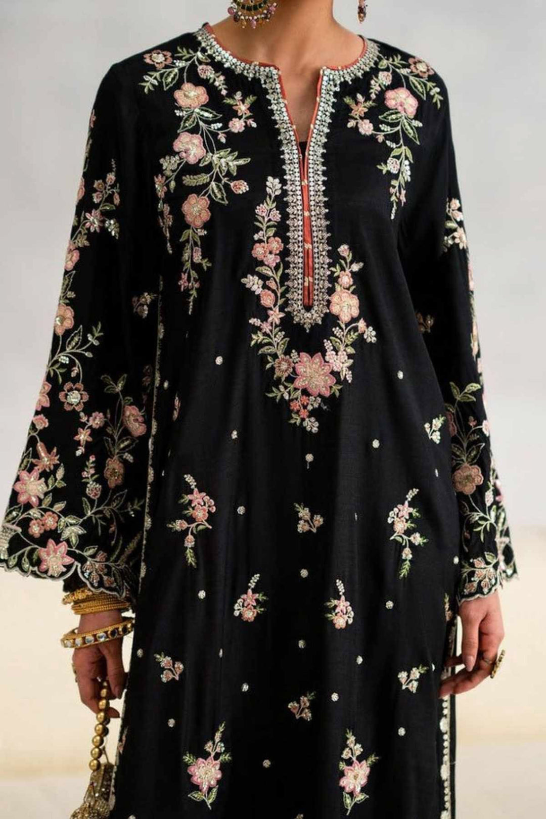 Pakistani Long Embroidered Suits