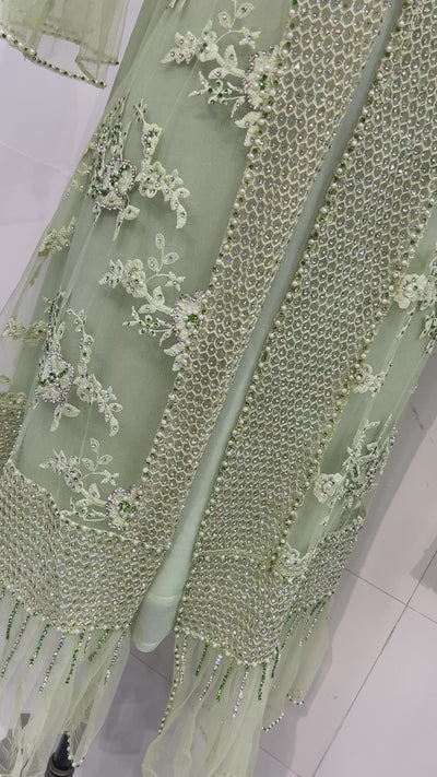 Bridal frill dress 1011