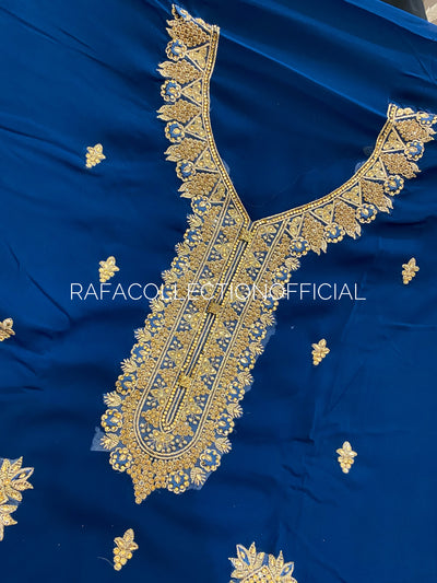Georgette embroided dress material