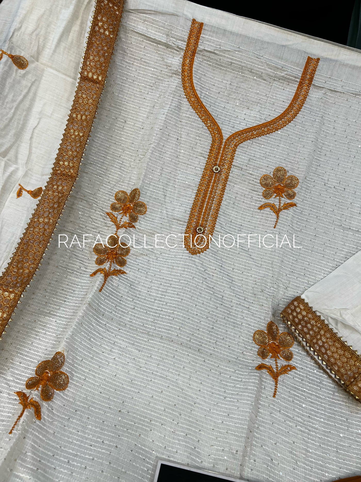 Embroided dress materials