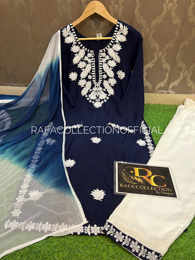 Lukhnawi embroided suit