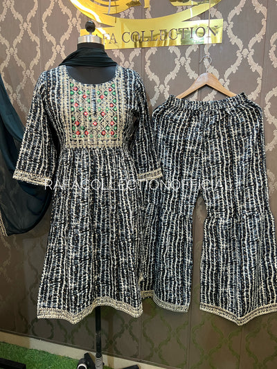 Peplum garara set